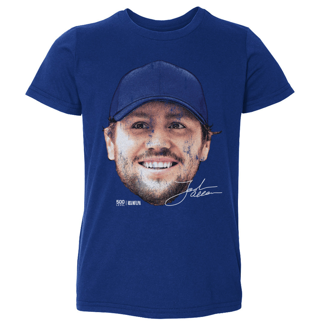 Josh Allen Buffalo Vintage Head WHT Kids Toddler T Shirt product image 2