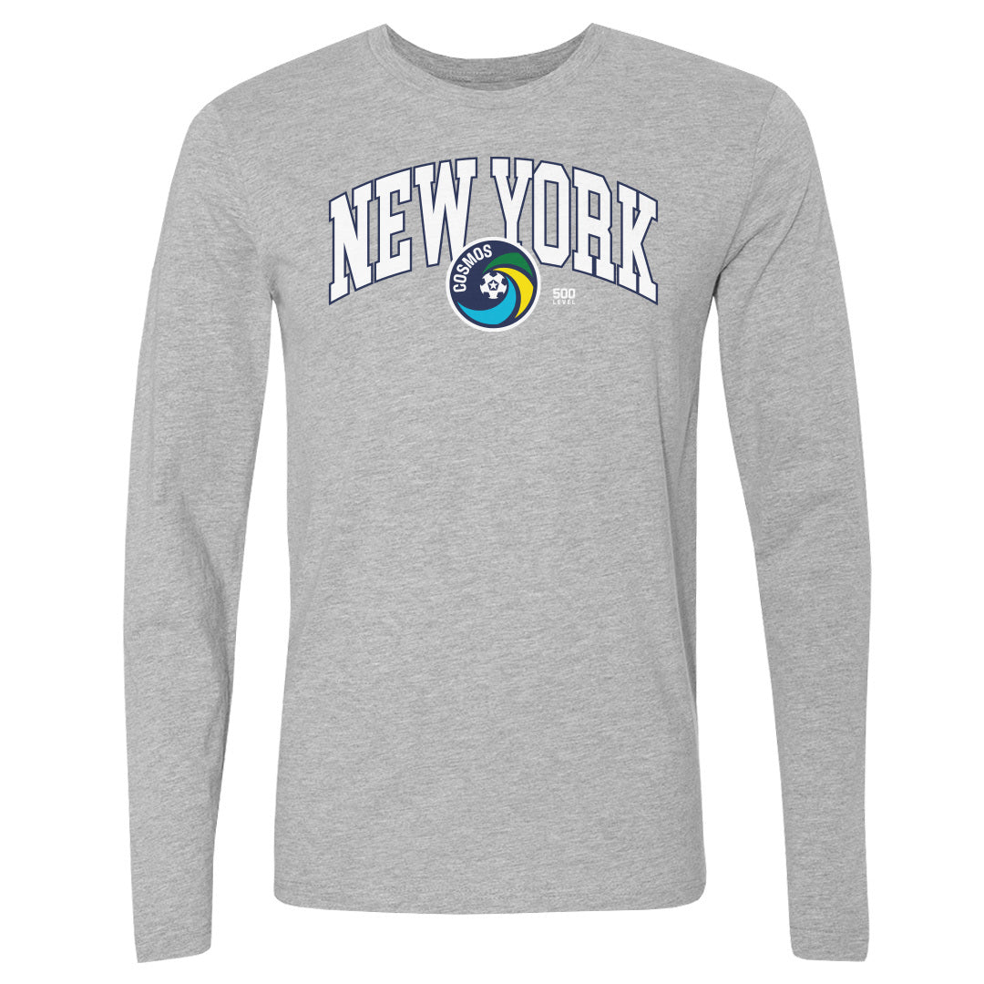 New York Cosmos Arc WHT Mens Long Sleeve T Shirt 500 Level product image 1