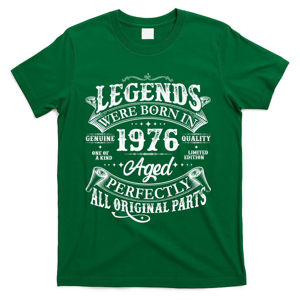50th Birthday Legends Were Born In 1976 Age Perfectly product image 4
