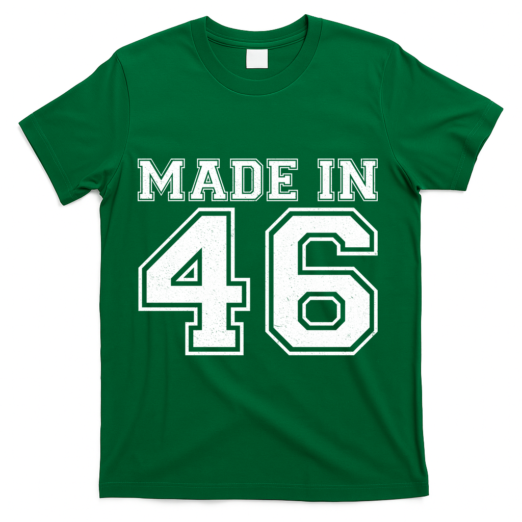 80 Birthday Made In 1946 Sports Jersey T-Shirt product image 4