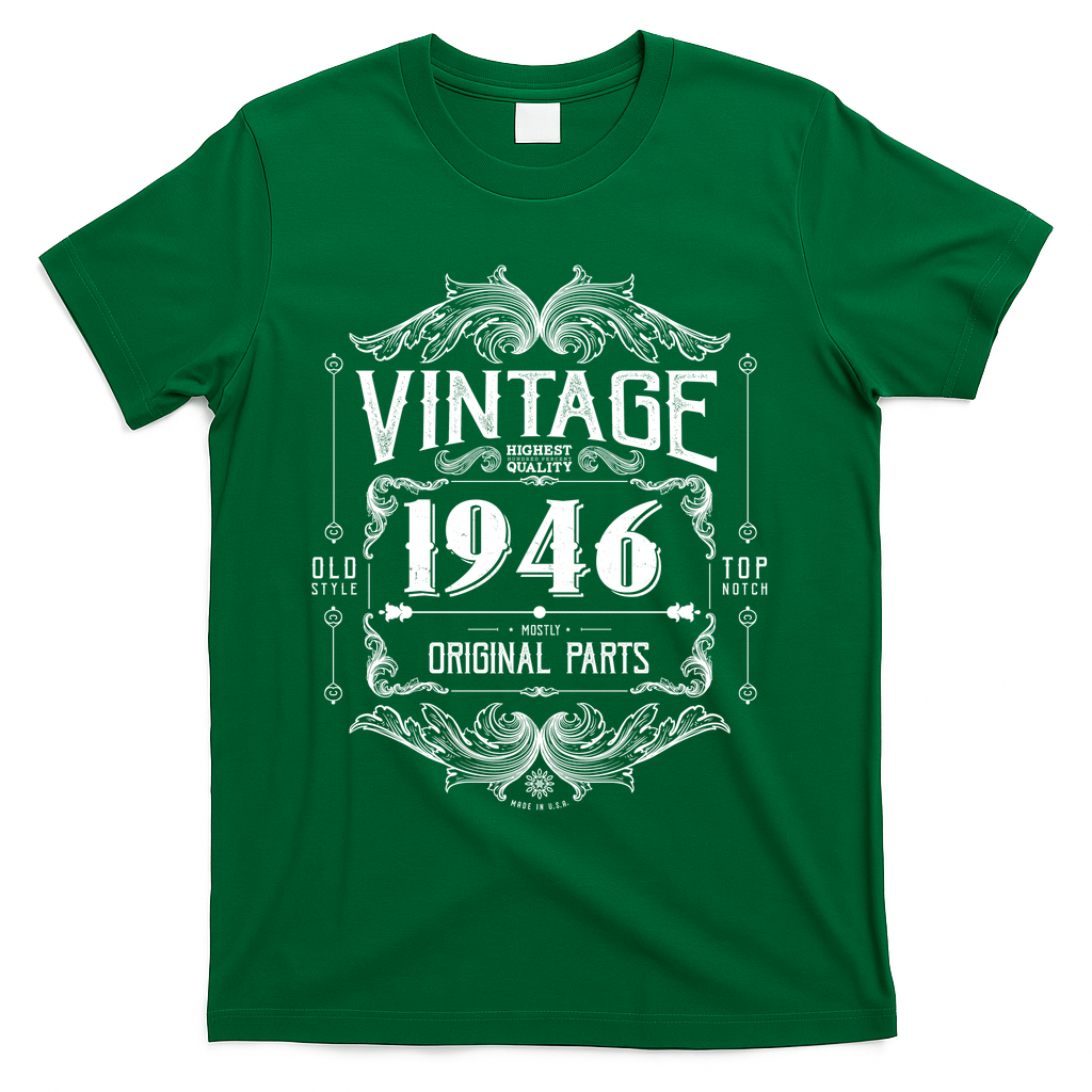 80th Birthday Vintage 1946 Old Style Top Notch Mostly product image 4