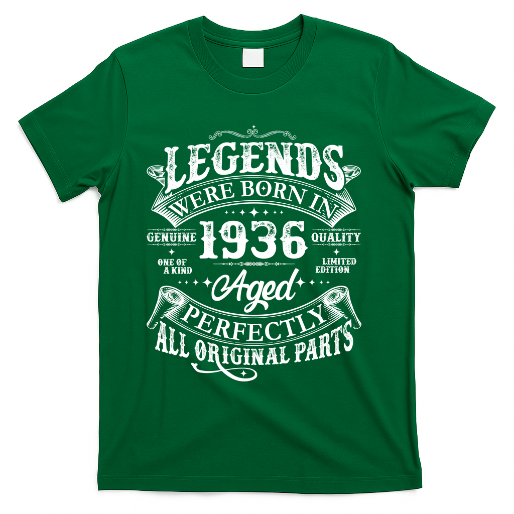 90th Birthday Legends Were Born In 1936 Age Perfectly product image 4