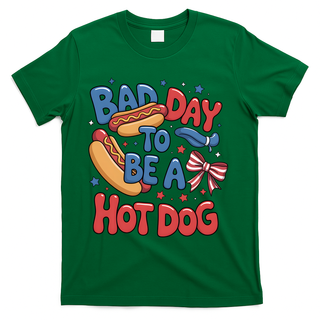Bad Day To Be A Hot Dog 4th Of July T-Shirt product image 4