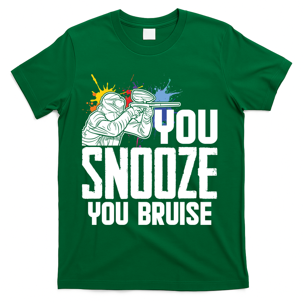 Funny Paintball You Snooze Bruise T-Shirt product image 4