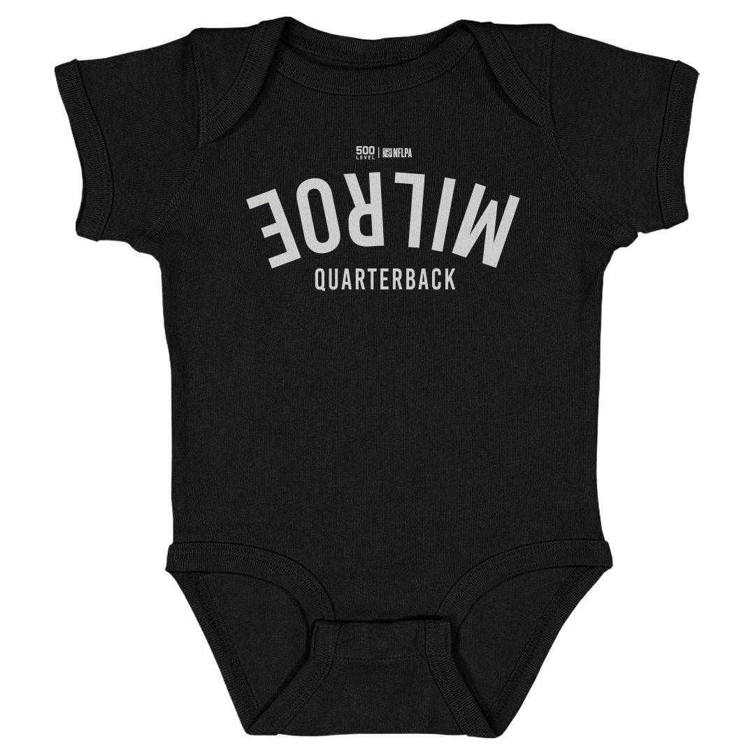 Jalen Milroe Seattle Invert WHT Kids Infant Baby Romper 500 Level Officially Licensed Fan Gear