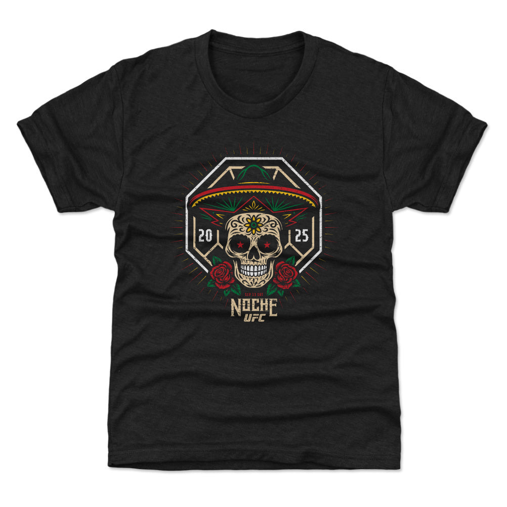 UFC Noche 2025 Sugar Skull WHT Kids T Shirt 500 Level product image 1