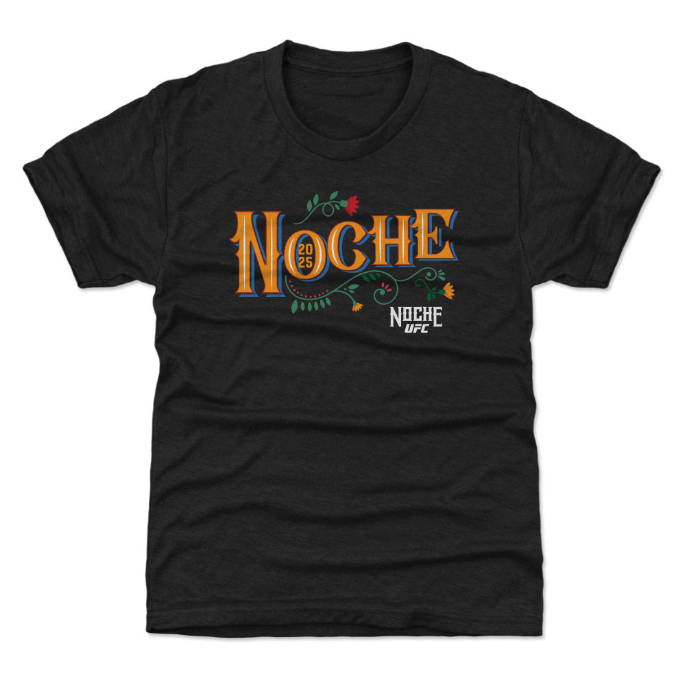 UFC Noche 2025 Font WHT Kids T Shirt 500 Level Officially product image 1
