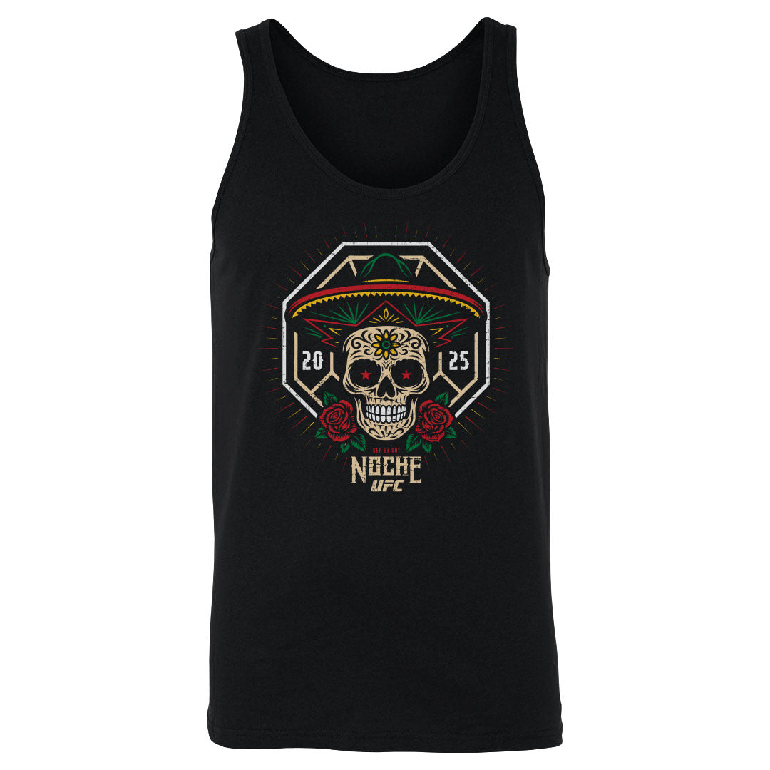 UFC Noche 2025 Sugar Skull WHT Mens Tank Top 500 Level Officially Licensed Fan Gear