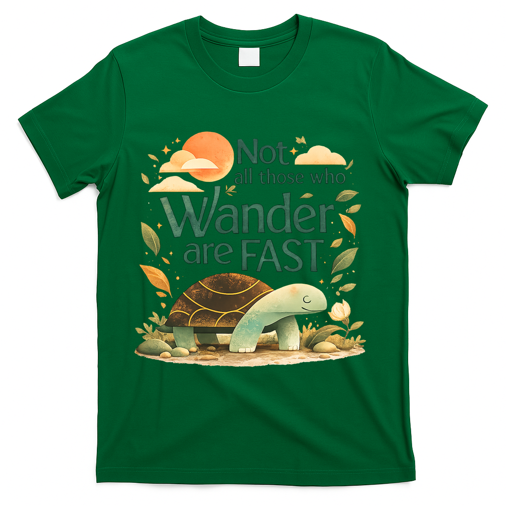 Not All Those Who Wander Are Fast Turtle T-Shirt product image 4