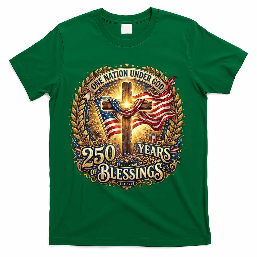 One Nation Under God 250 Years Of Blessings EST 1776 product image 4