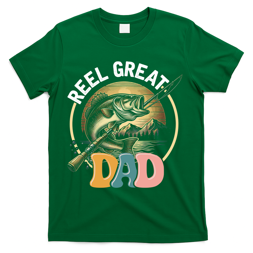 Reel Great Dad Fishing T-Shirt product image 4