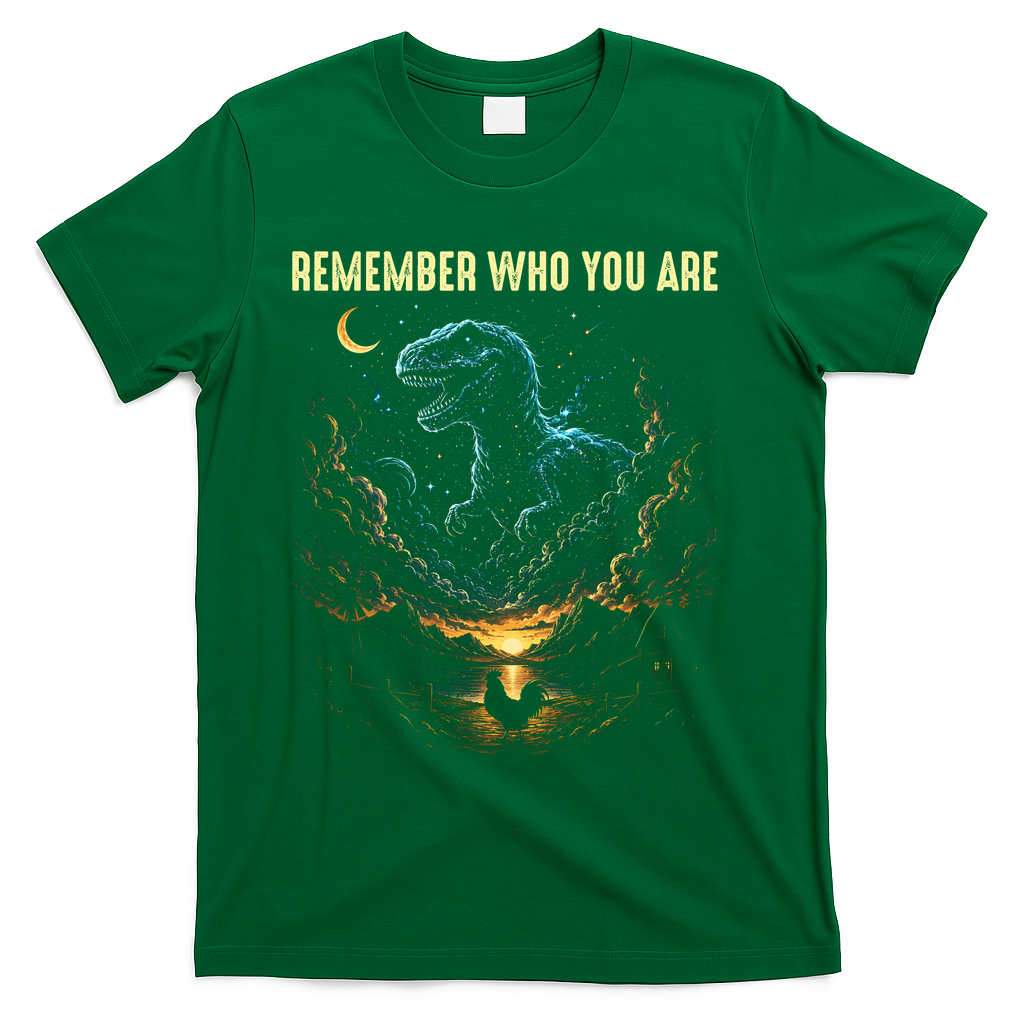 T-Rex Chicken Evolution Remember Who You Are T-Shirt product image 4