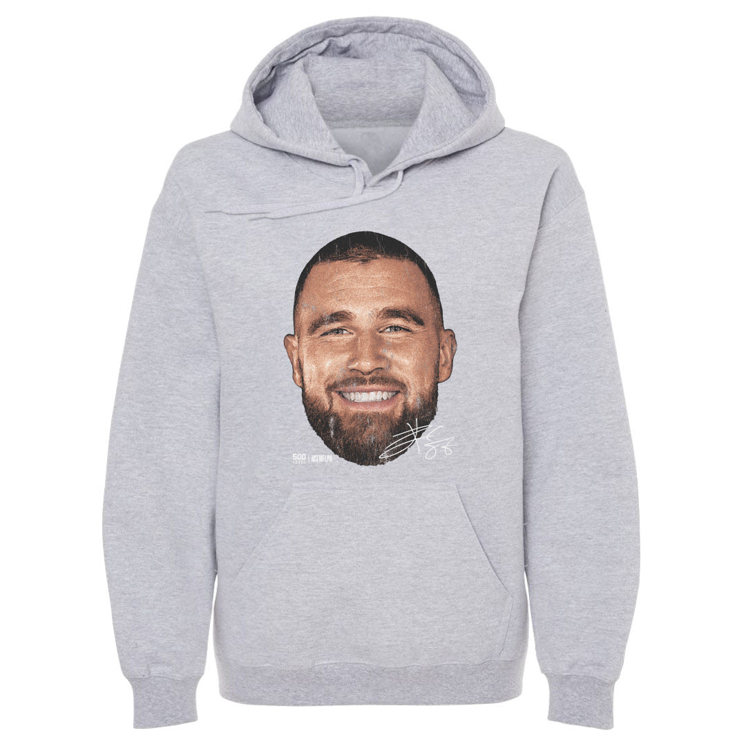 Travis Kelce Kansas City Vintage Head WHT Mens Hoodie 500 product image 3