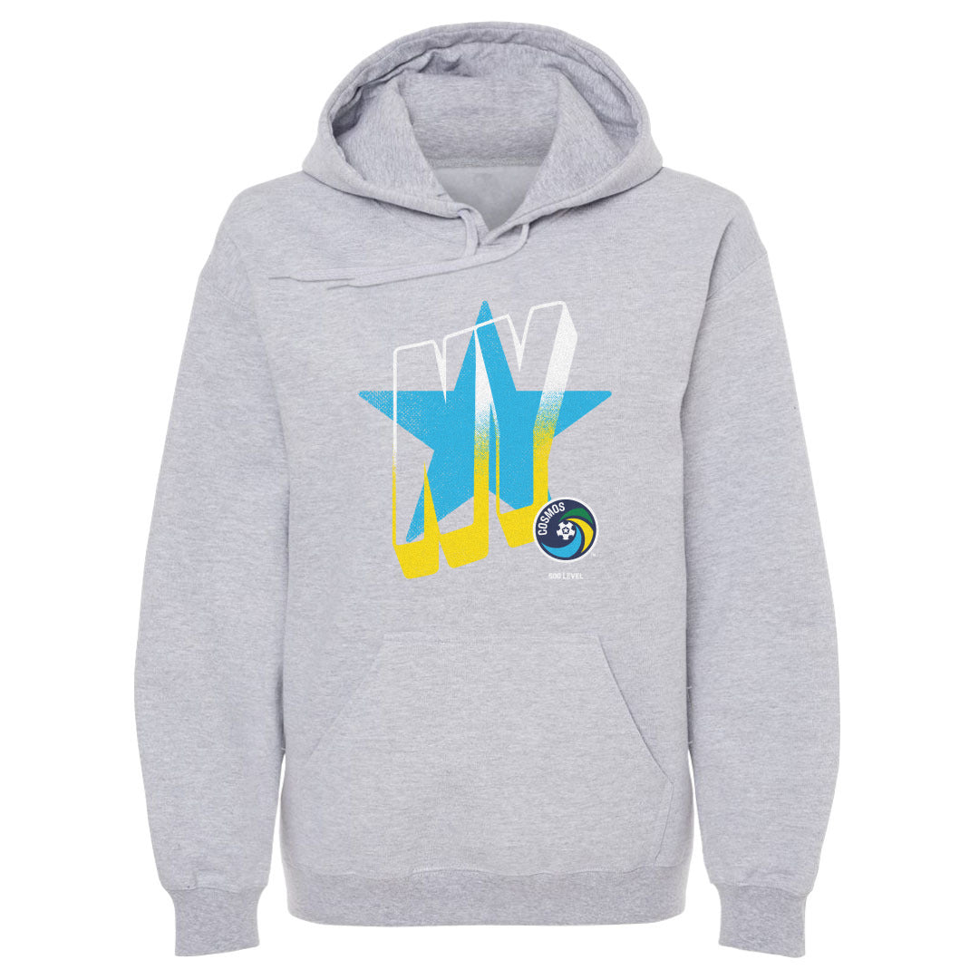 New York Cosmos Wave Bold WHT Mens Hoodie 500 Level product image 1