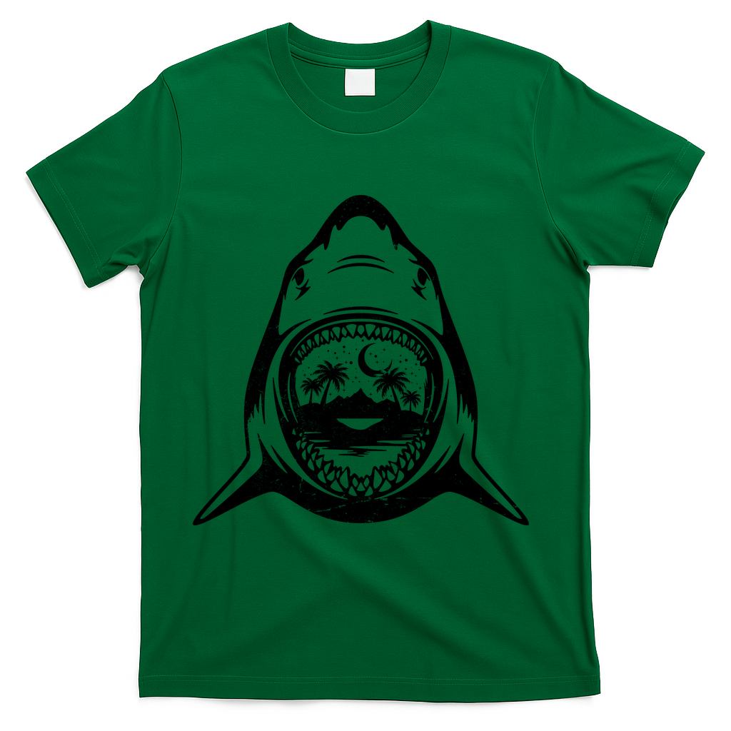 Vintage Shark Head Island T-Shirt product image 4