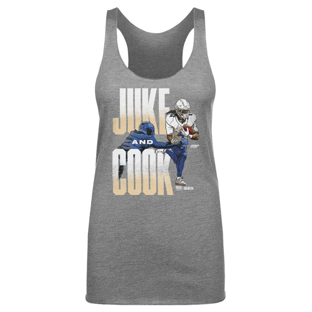 James Cook Buffalo Juke And Cook WHT Womens Tank Top 500 Level Officially Licensed Fan Gear