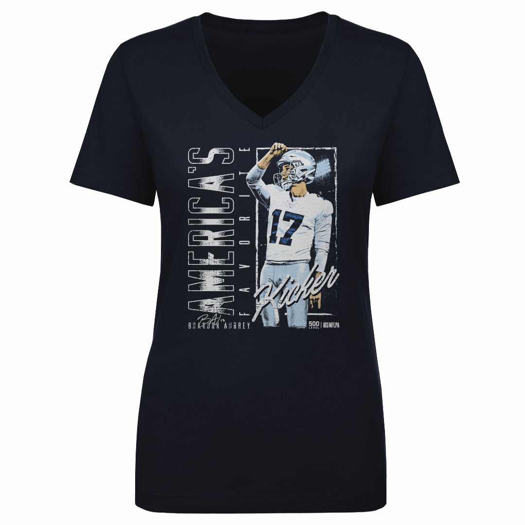Brandon Aubrey Dallas Americas Favorite Kicker WHT Womens product image 1