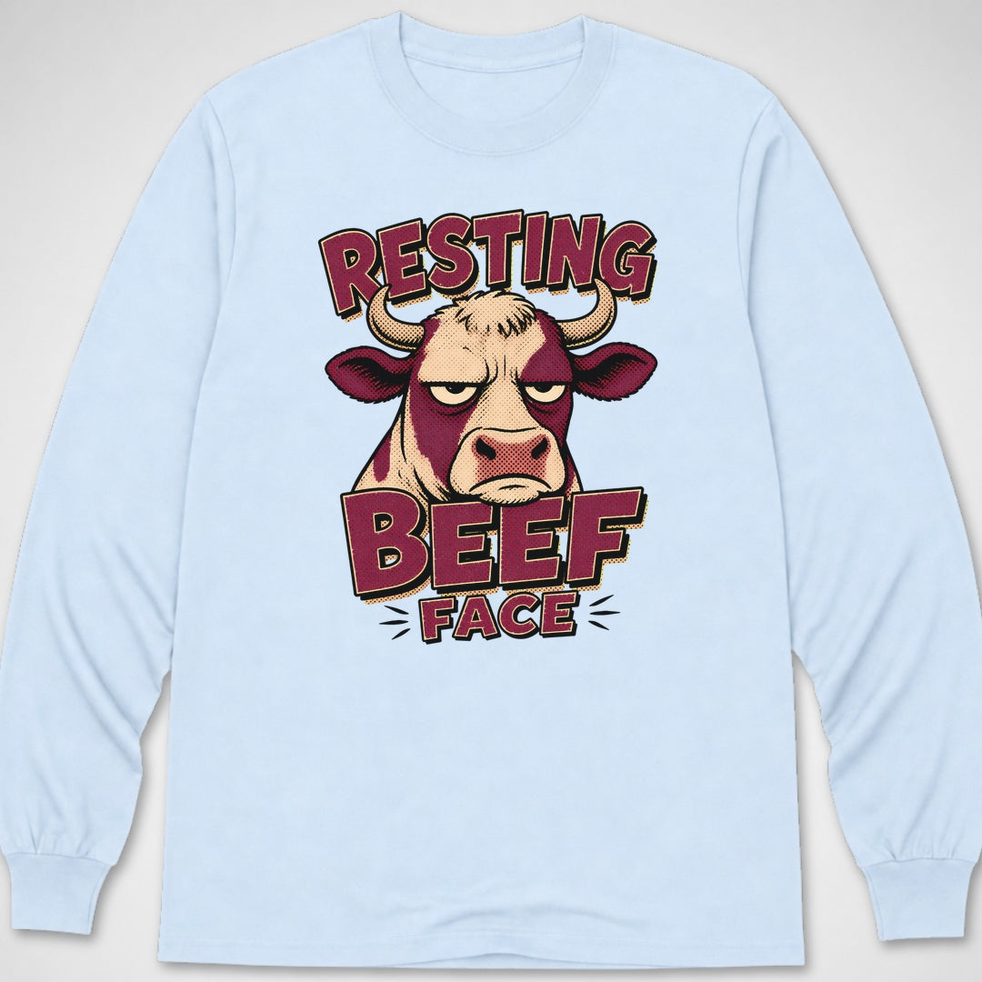 Resting Beef Face — Long Sleeve Tee product image 8