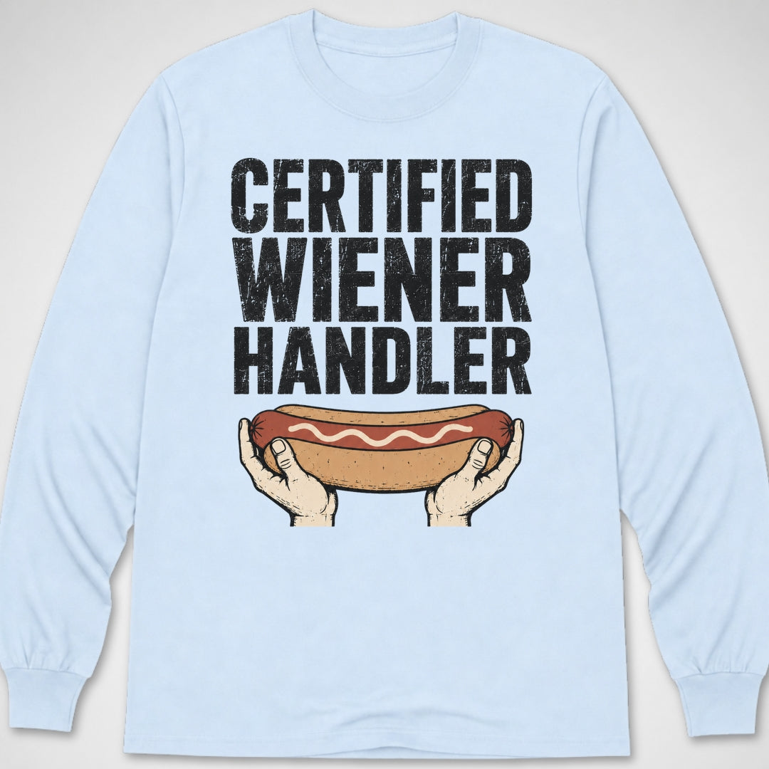 Certified Wiener Handler — Long Sleeve Tee product image 9