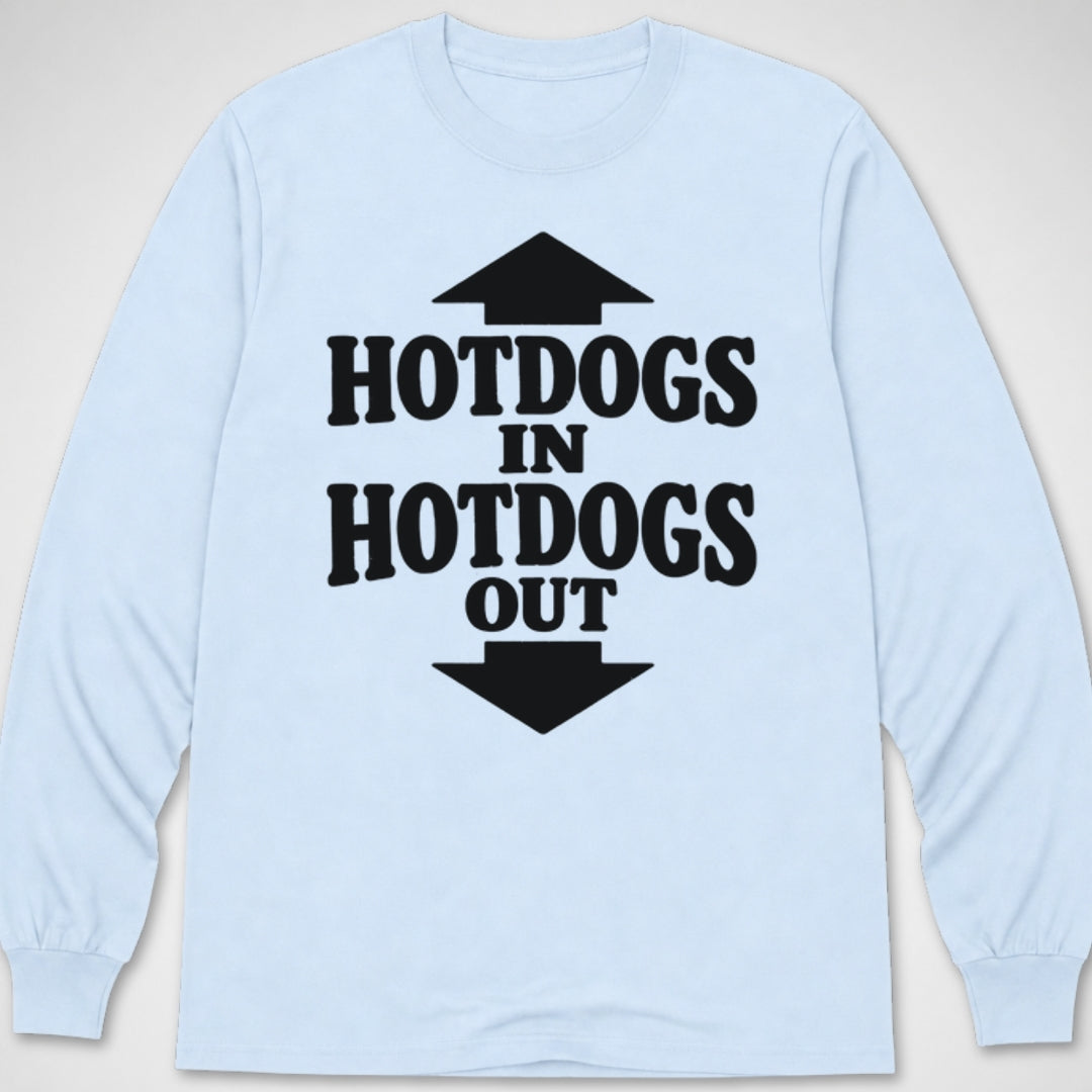 Hotdogs In, Out — Long Sleeve Tee product image 9
