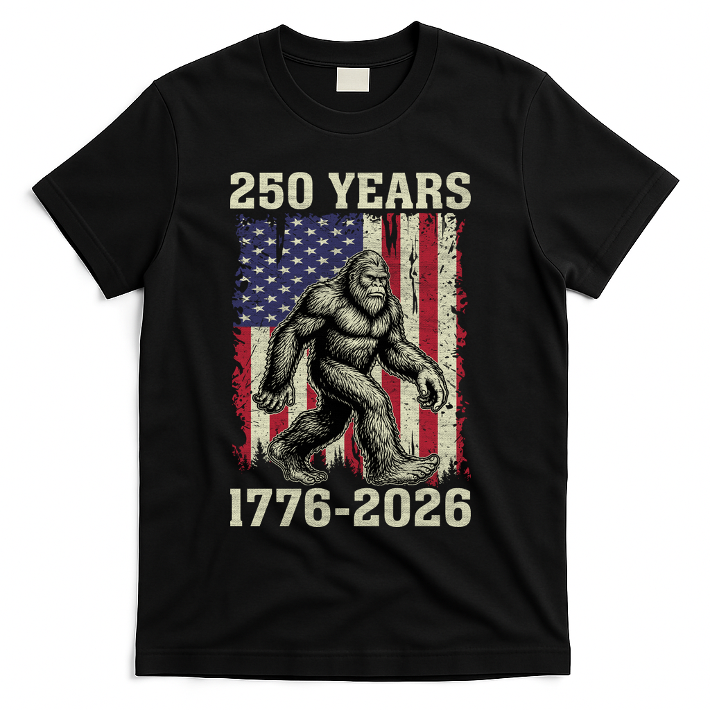 250th Anniversary 1776-2026 Big Foot USA 250 Years T-Shirt product image 2