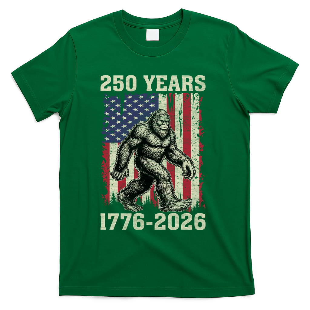 250th Anniversary 1776-2026 Big Foot USA 250 Years T-Shirt product image 4