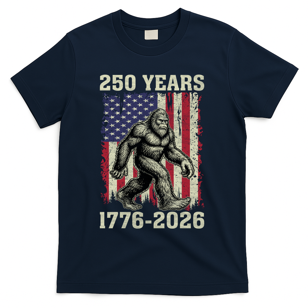 250th Anniversary 1776-2026 Big Foot USA 250 Years T-Shirt product image 3