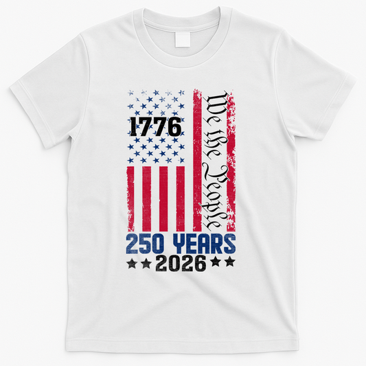250th Anniversary American Flag 250 Years Birthday T-Shirt product image 1