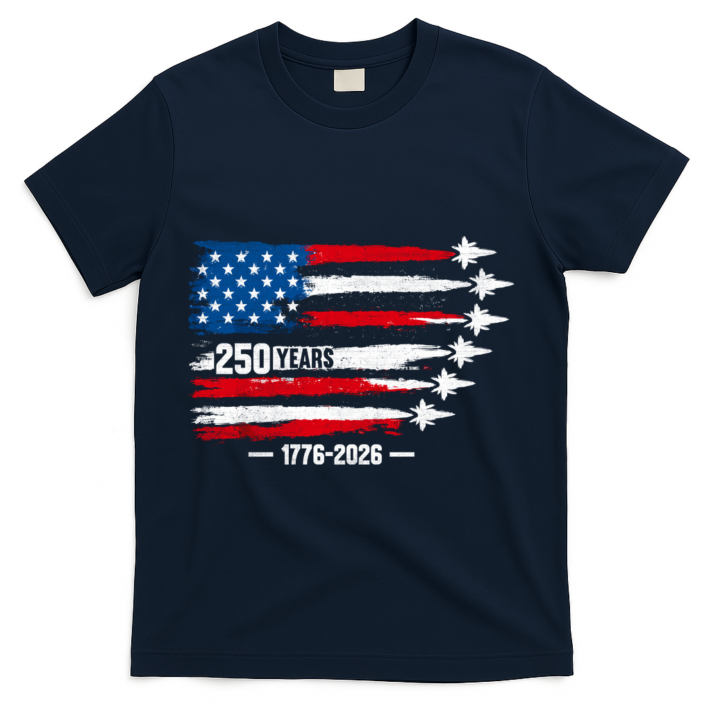 250th Anniversary USA Patriotic 250 Years American T-Shirt product image 3