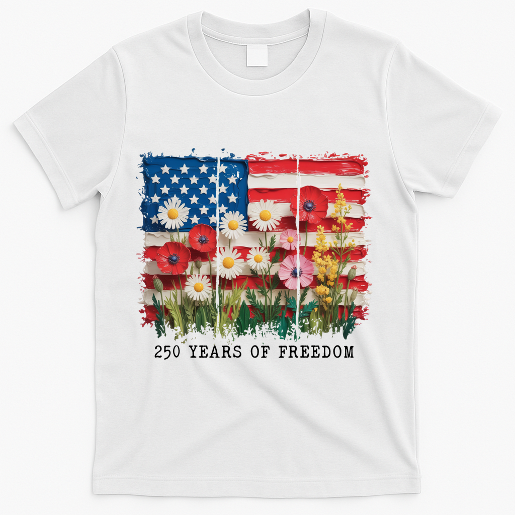 250 Years Of Freedom 4th Of July T-Shirt product image 1
