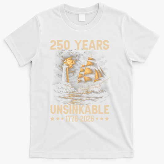250 Years Patriotic Ship 1776-2026 250th Anniversary T-Shirt product image 1