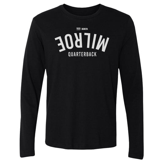 Jalen Milroe Seattle Invert WHT Mens Long Sleeve T Shirt product image 1