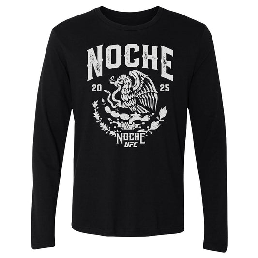 UFC Noche 2025 Emblem WHT Mens Long Sleeve T Shirt 500 product image 1