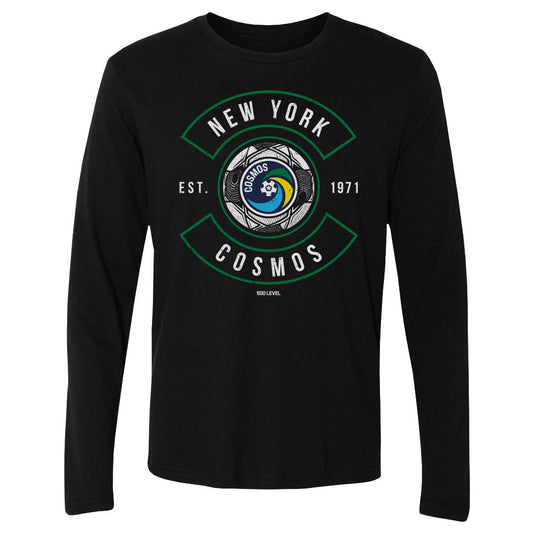 New York Cosmos Ball Arc WHT Mens Long Sleeve T Shirt 500 product image 1