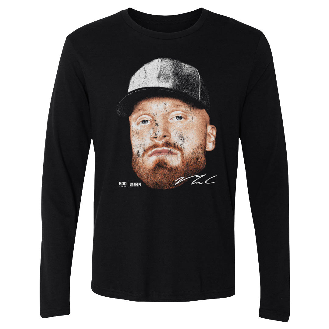 Maxx Crosby Las Vegas Vintage Head WHT Mens Long Sleeve T product image 1