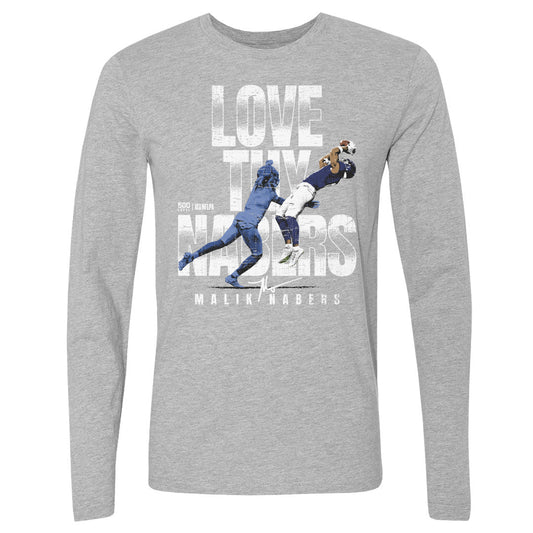 Malik Nabers New York G Love Thy WHT Mens Long Sleeve T product image 1