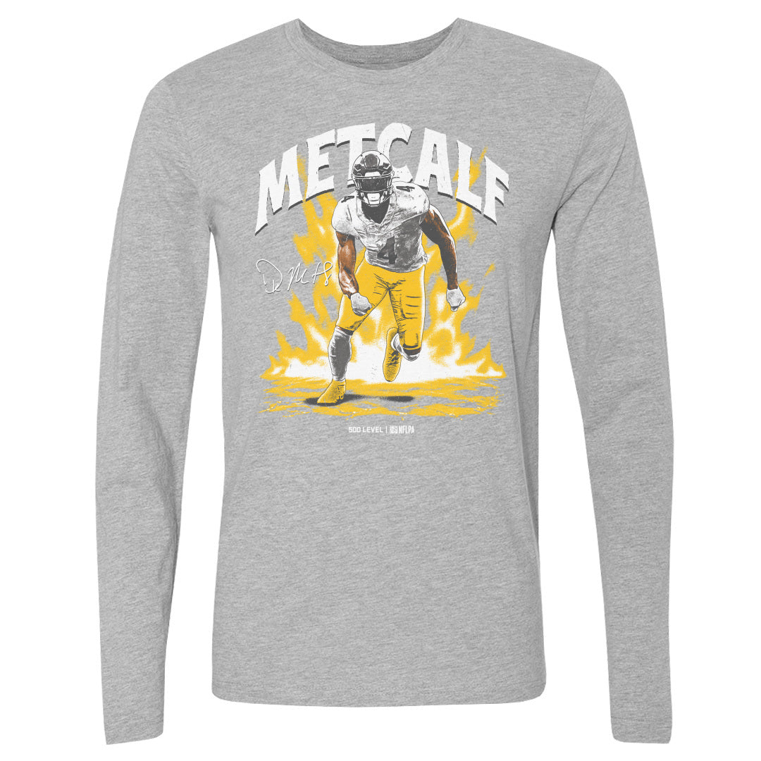 DK Metcalf Pittsburgh Aura WHT Mens Long Sleeve T Shirt 500 product image 1