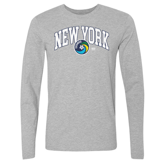 New York Cosmos Arc WHT Mens Long Sleeve T Shirt 500 Level product image 1