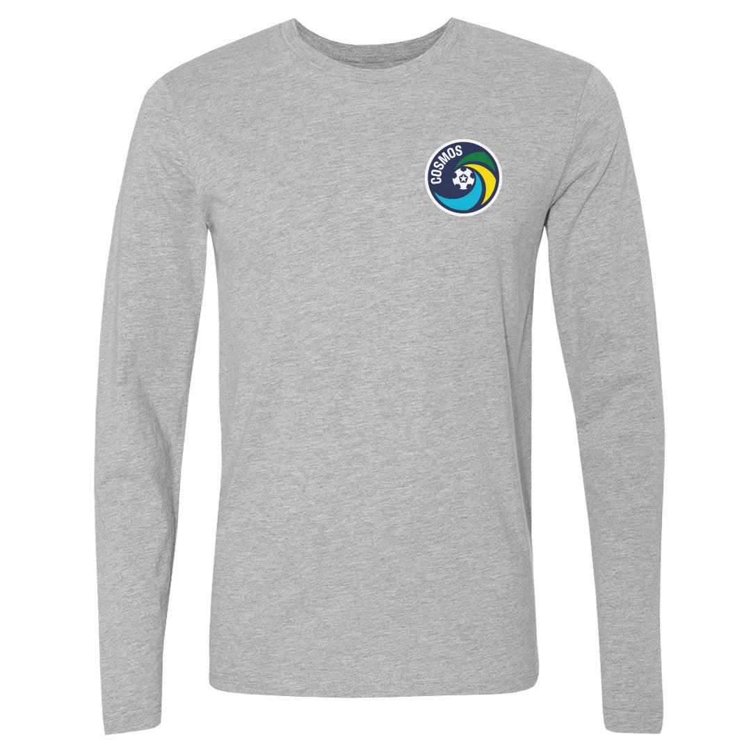 New York Cosmos Pocket WHT Mens Long Sleeve T Shirt 500 product image 1