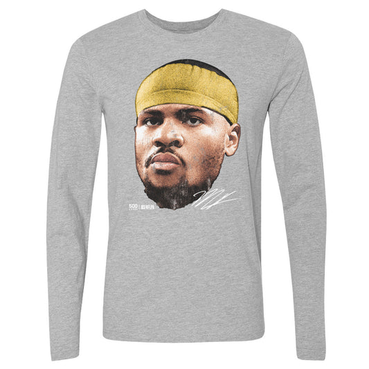 Micah Parsons Green Bay Vintage Head WHT Mens Long Sleeve T product image 1