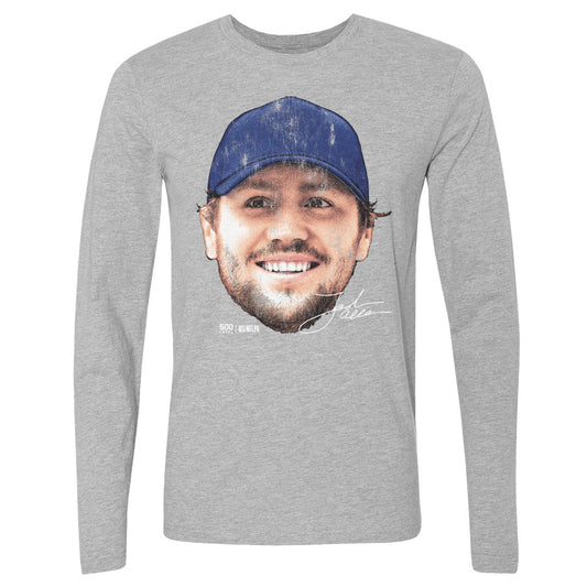 Josh Allen Buffalo Vintage Head WHT Mens Long Sleeve T product image 1