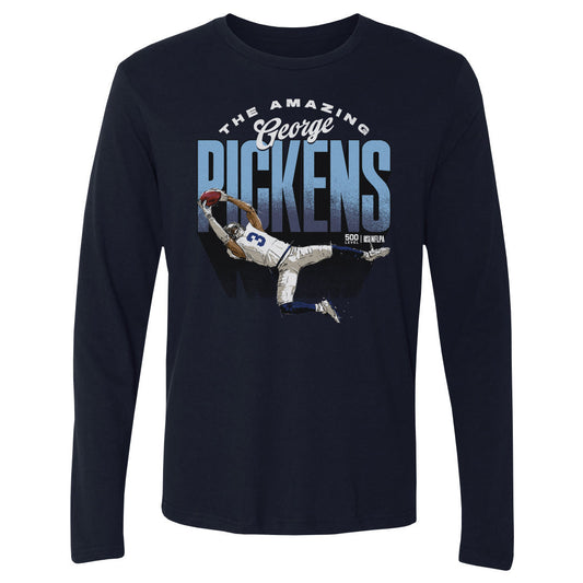 George Pickens Dallas The Amazing WHT Mens Long Sleeve T product image 1