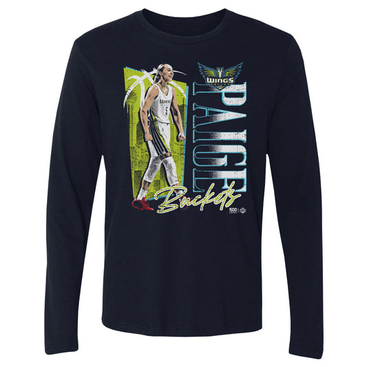 Paige Bueckers Dallas Wings Buckets WHT Mens Long Sleeve T product image 1