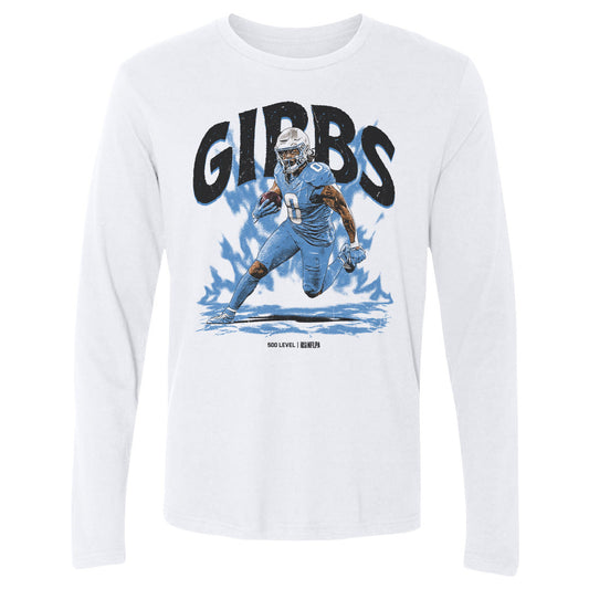 Jahmyr Gibbs Detroit Aura Mens Long Sleeve T Shirt 500 product image 1