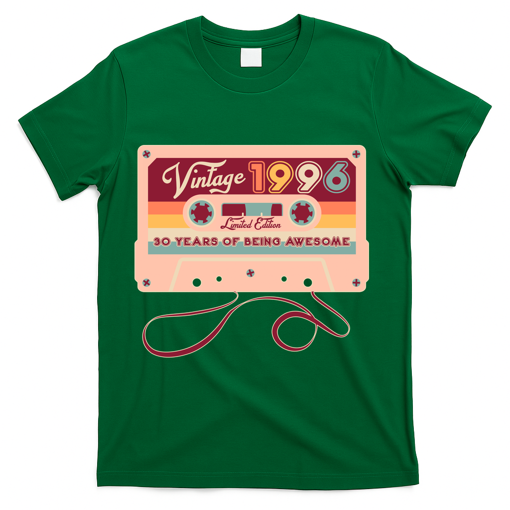 30th Birthday Vintage 1996 Limited Edition Cassette Tape product image 4