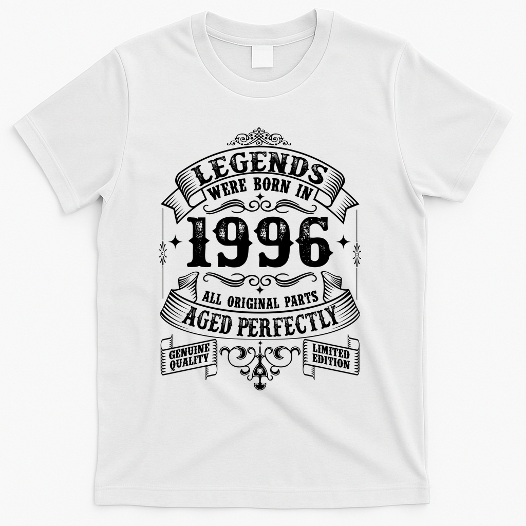 30th Birthday Vintage Scroll Border Legends Were Born Age product image 1