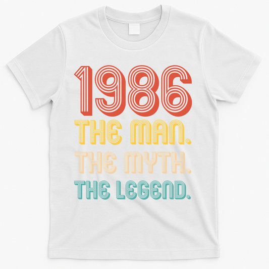 40th Birthday 1986 The Man Myth Legend T-Shirt product image 1