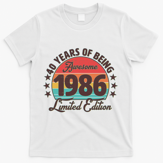 40th Birthday 40 Years Of Being Awesome 1986 Limited product image 1