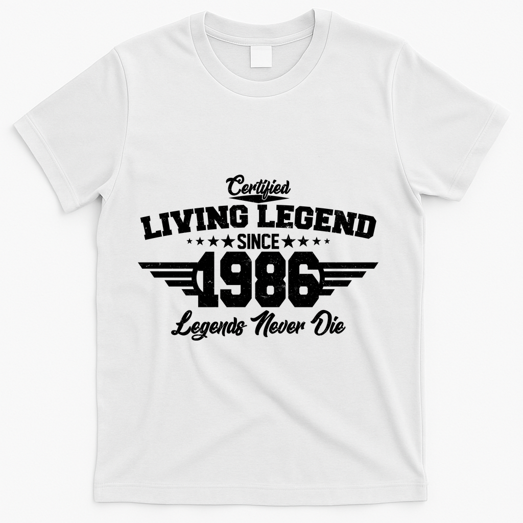 40th Birthday Certified Living Legend Since 1986 Legends product image 1