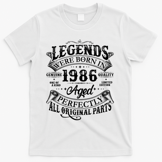 40th Birthday Legends Were Born In 1986 Age Perfectly product image 1